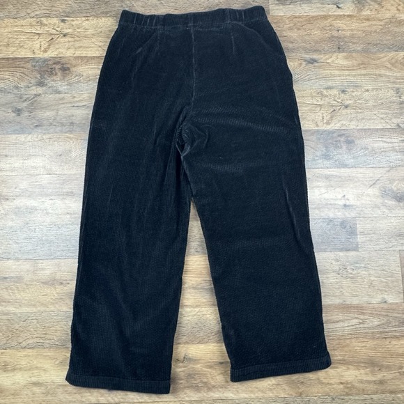 Nordstrom Women's Black Corduroy Wide Leg Pants Size 8‎ Cropped - Picture 2 of 8